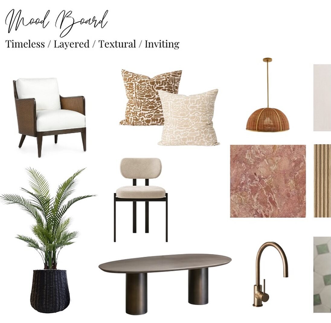 Mood board concept for our Mediterranean Revival home: sophisticated style, balancing masculine and feminine tones, layered textures&hellip;

#tradewinds #luxurydesign #goldcoastdesigner #customdesign #goldcoastinteriors #sunshinecoastinteriordesigne