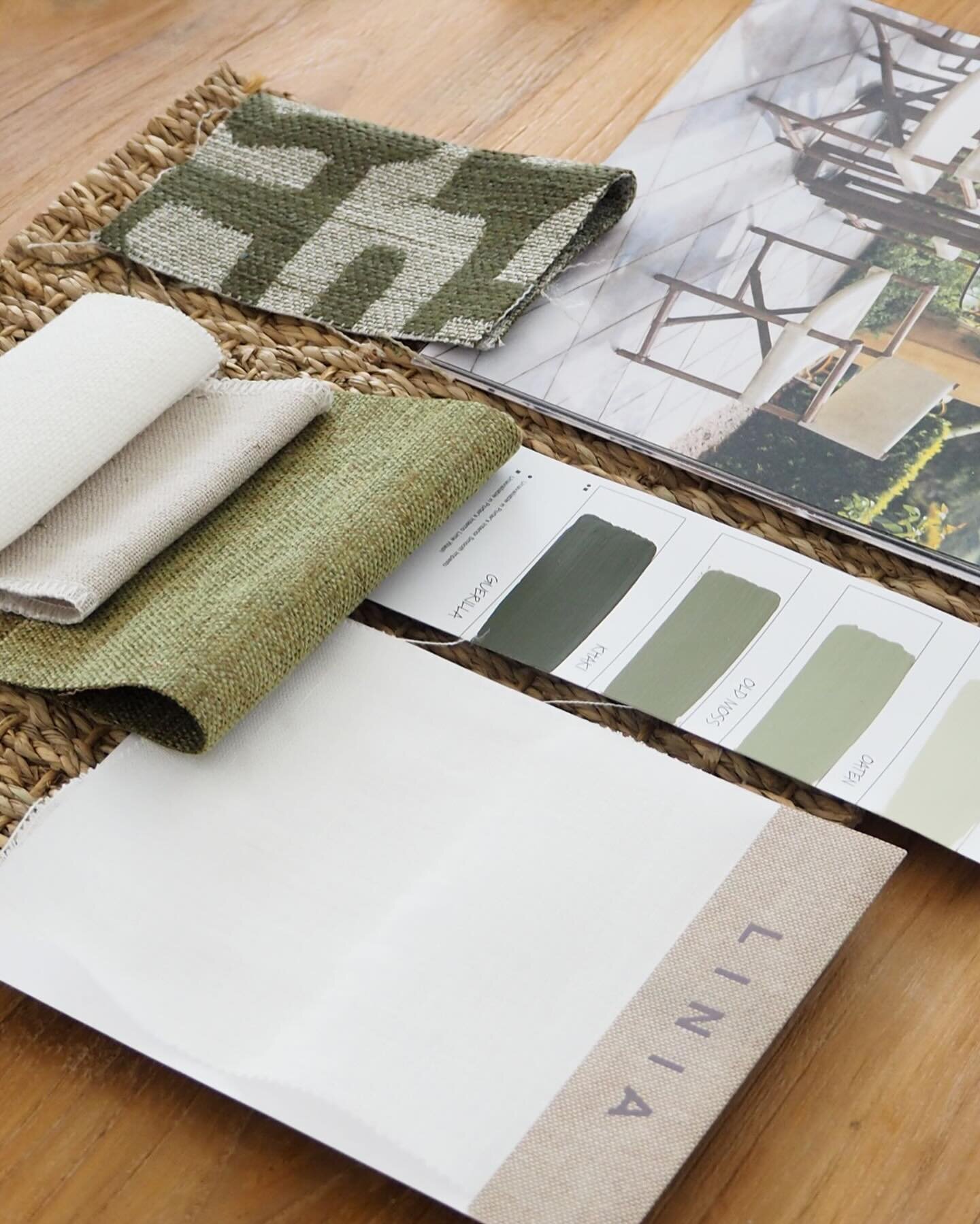 Creating sample boards for client presentations - this scheme is focusing on an earthy + tonal colour palette, using natural materials we are linking our interior to our outside environment. 

🦓 Do you have an upcoming project? We&rsquo;d love to he