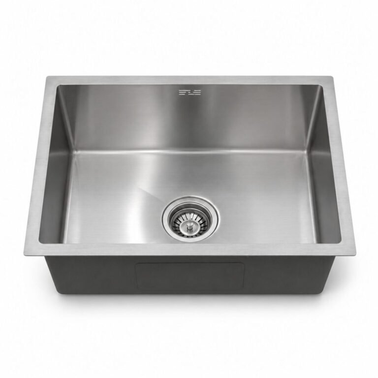 Handmade 304 Stainless Steel Sink – 590 × 450mm