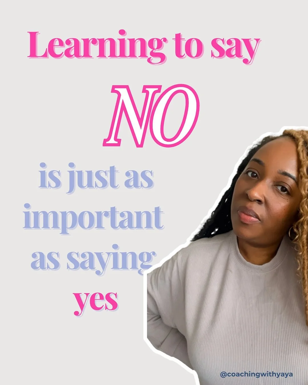 Most women think saying YES is the key to confidence.

But the truth? Learning to say NO is just as powerful.

Every time you say no without guilt, you&rsquo;re saying YES to your peace, your priorities, and your growth.

That&rsquo;s what boundaries