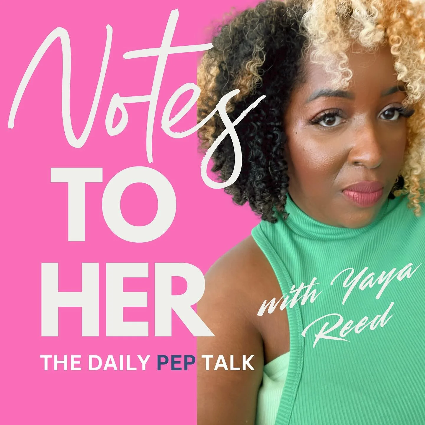 She&rsquo;s here! 
Introducing my brand new podcast, Notes to Her: The Daily Pep Talk 🎧

This podcast is for the woman who&rsquo;s done playing small.
The one who knows she&rsquo;s meant for more but still catches herself overthinking, comparing, or