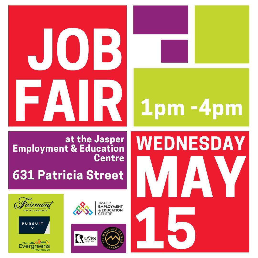 Unlock your career potential at the Jasper Employment &amp; Education Centre's Job Fair on May 15th! 🚀 Don't miss out on the opportunity to connect with top employers and explore exciting career paths. See you there! #CareerFair #JobOpportunities #J