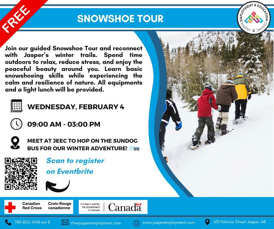 OUR SNOWSHOE TOUR IS BACK! ❄️👣
Join us for a peaceful winter adventure through snowy trails and stunning views.
All equipment and a light lunch included.
⚠️ Limited spots available &mdash; register soon! https://www.eventbrite.com/e/1980017699239?af