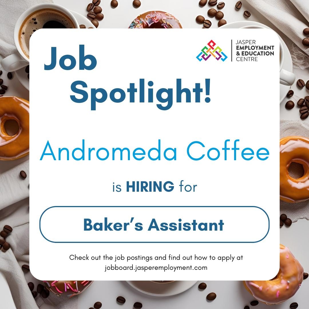 @andromedacoffeejasper  is hiring a Baker's Assistant to join their team!
If you have a passion for baking and want to build your skills in a supportive, fast-paced environment, this is a great opportunity to get started.

Apply now and take the next