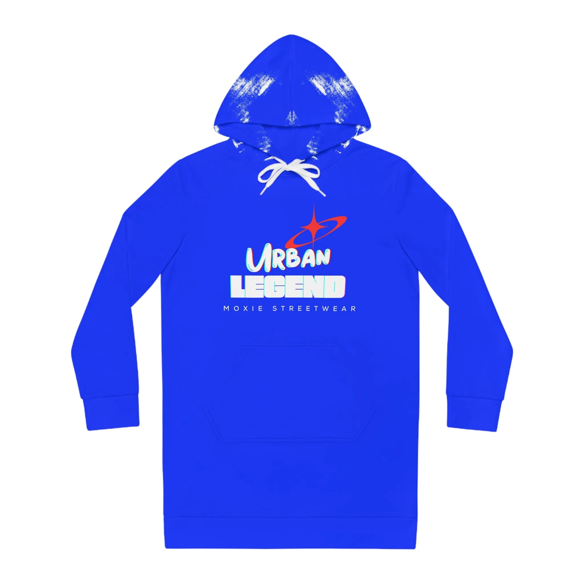 Moxie Women's Hoodie Dress - 100% Polyester Material for Warmth and Comfort, Custom Cut & Sewn Design, Medium Heavy Fabric, Regular Fit, Sewn-in Label