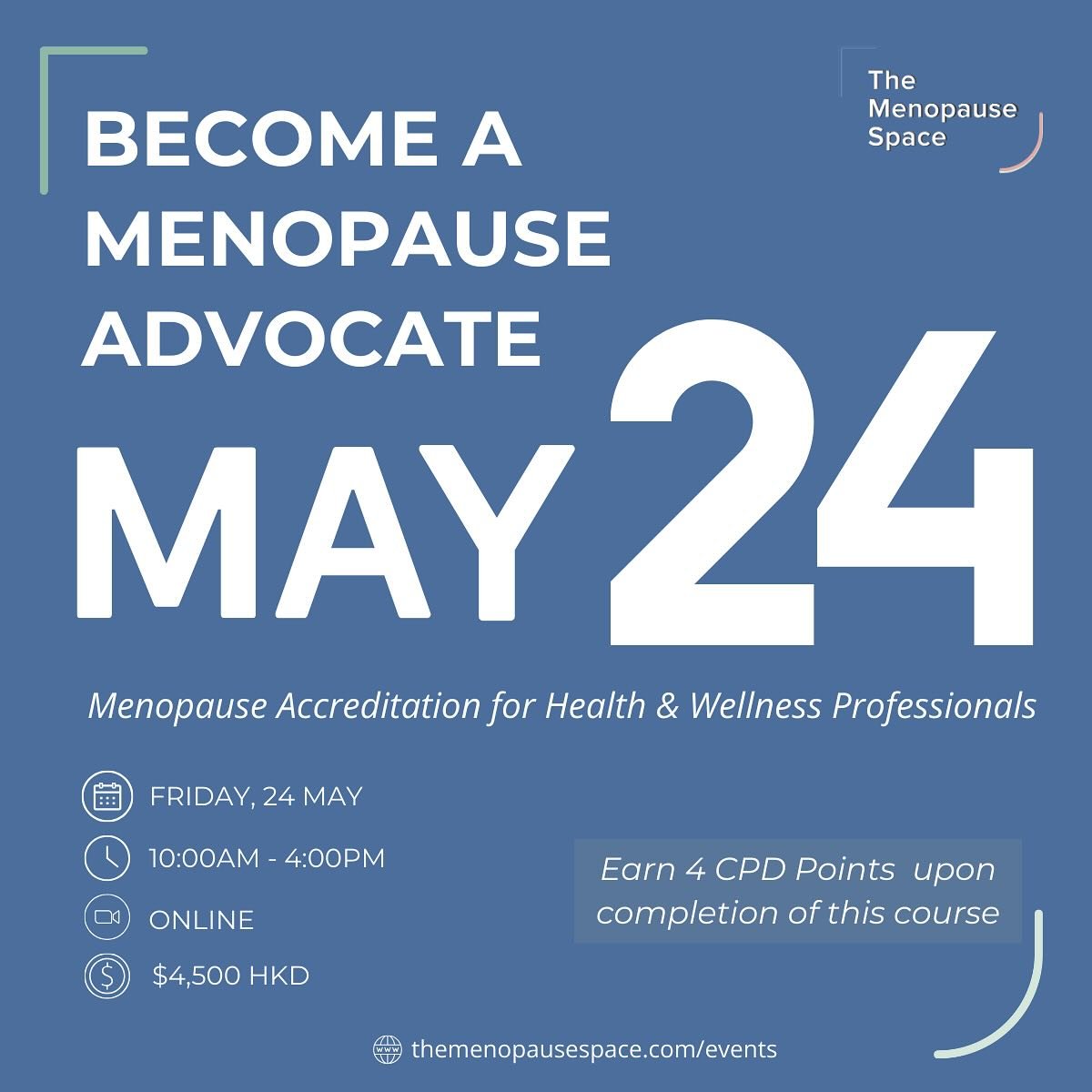 ✨Certified Menopause Training for health and wellness professionals✨

If you are in the wellness industry and working with women in their 30&rsquo;s and beyond this course is for you. 

🥇 By the end of the training course you will:

✅ Understand the
