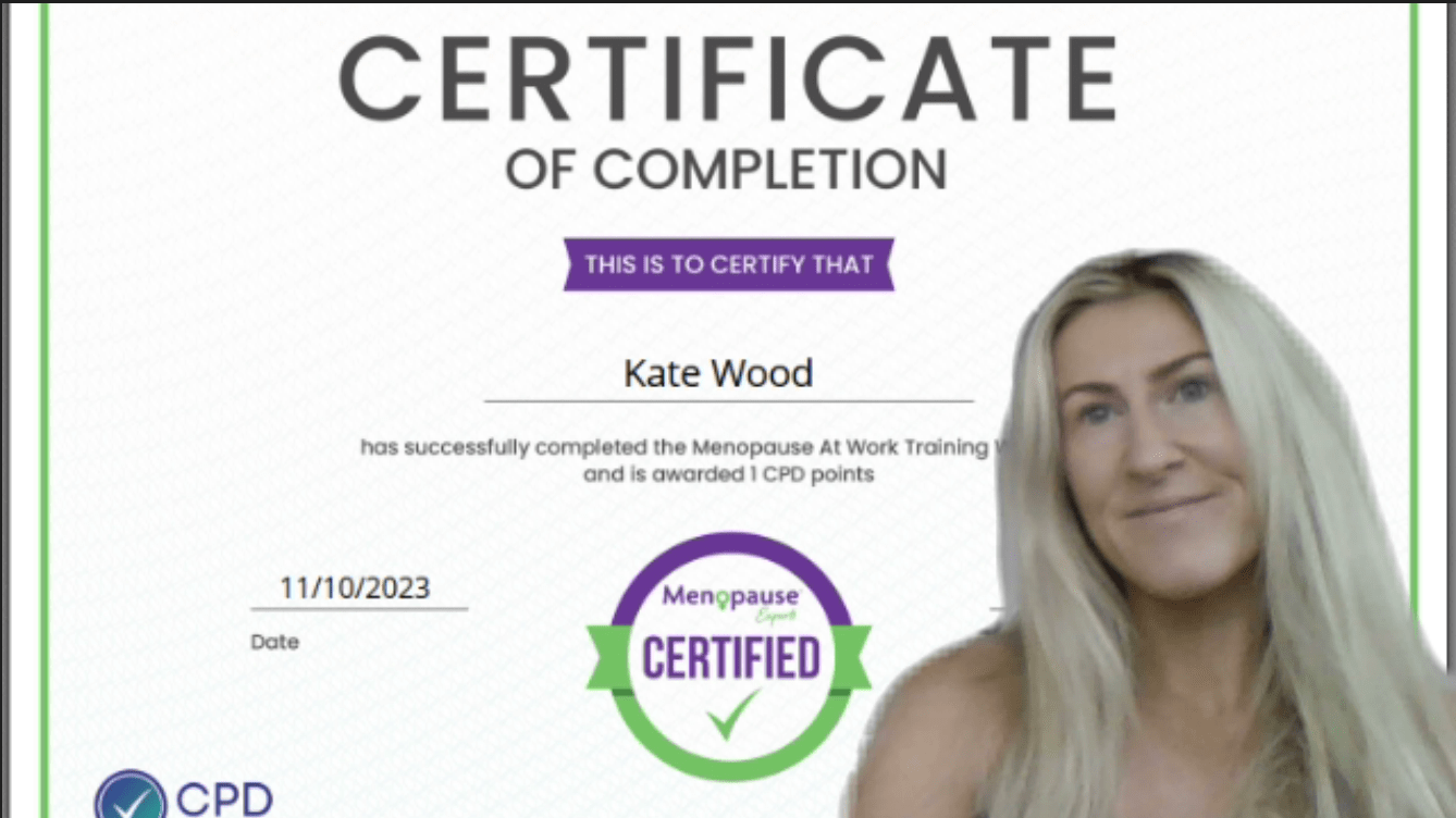 EY Menopause Certification — The Menopause Space