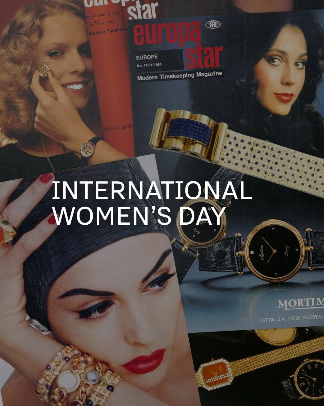INTERNATIONAL WOMEN&rsquo;S DAY
Today&rsquo;s post is a small archive tour: magazine covers, campaign imagery, and jewel watches that once helped define what &ldquo;elegance&rdquo; looked like on paper. The &ldquo;pretty women + pretty watches&rdquo;