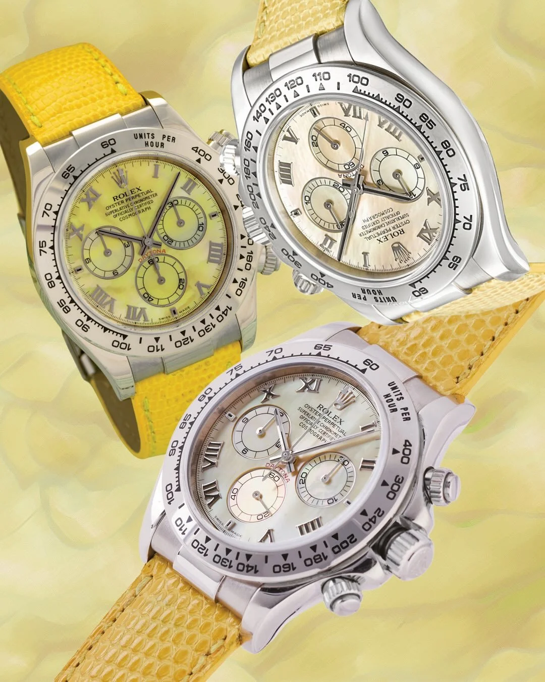 THE QUIRKY BACKSTORY OF THE ROLEX DAYTONA &ldquo;BEACH&rdquo;
There are Rolex watches that whisper discipline. And then there is the Daytona &ldquo;Beach&rdquo;, dressed like it packed for a long weekend somewhere between Miami, Saint-Tropez and a ve