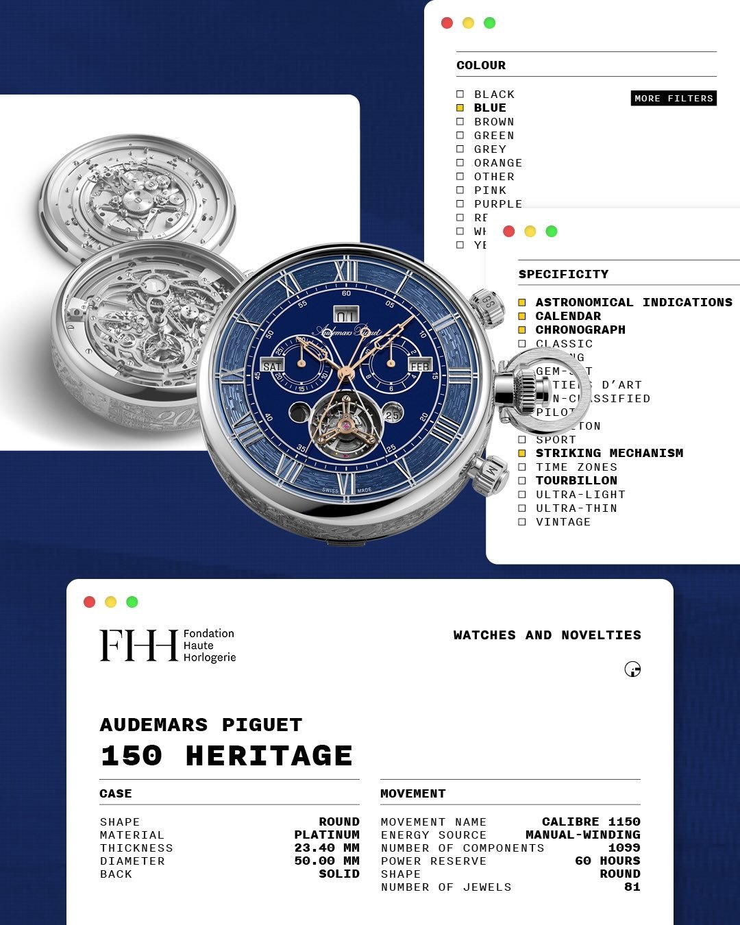 NOVELTIES 2026 &ndash; BLUE
Historically, the colour has often been linked to heat-blued hands and screws, where steel turns blue through controlled oxidation. On dials, however, blue can come from many different techniques: lacquer, enamel, galvanic