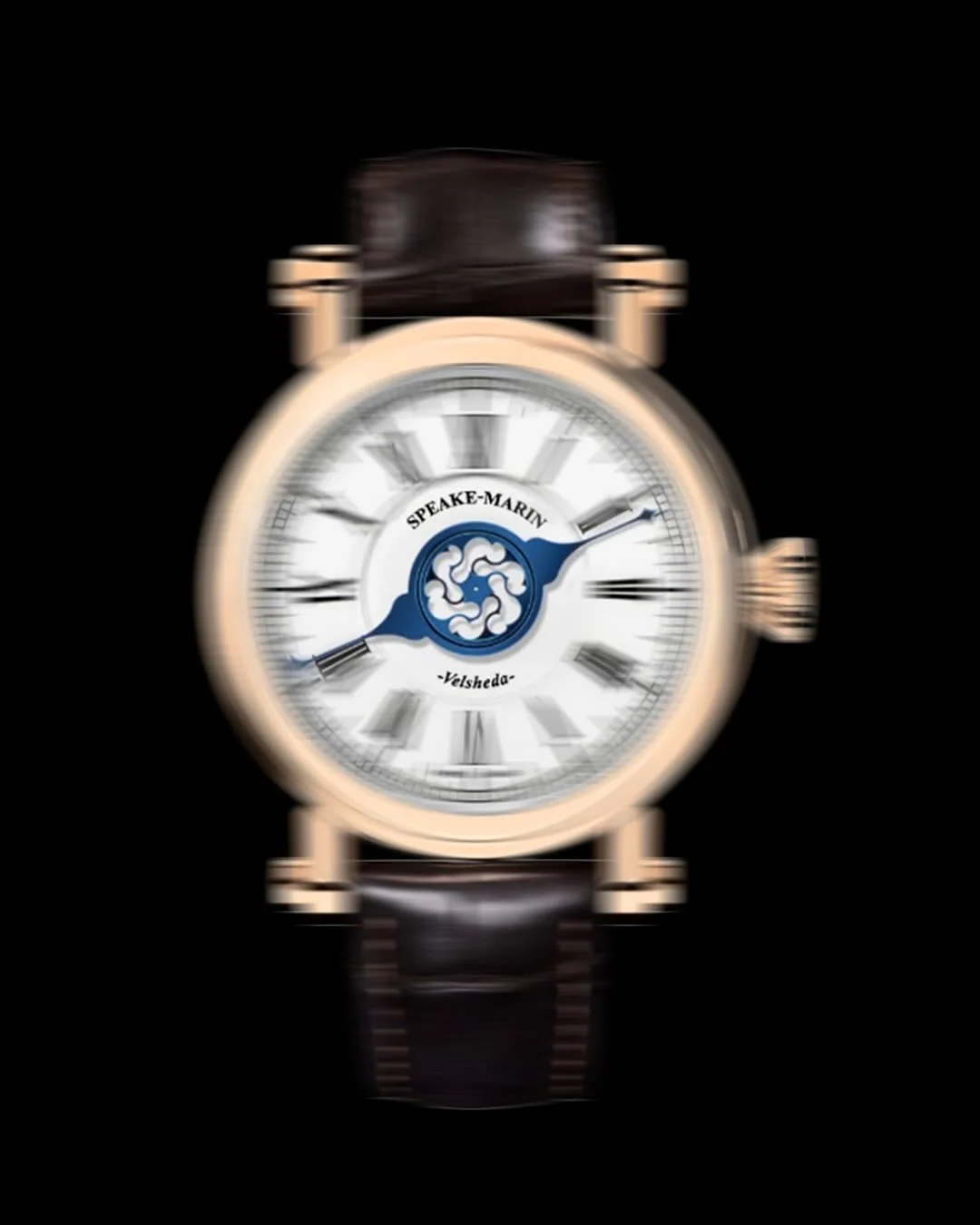 A FOCUS ON THE @speakemarin VELSHEDA SINGLE HAND.
The Speake-Marin Velsheda does something surprisingly bold: it removes almost everything.

No minutes hand. No seconds hand. Just one large blued hand sweeping across the dial, indicating both the hou