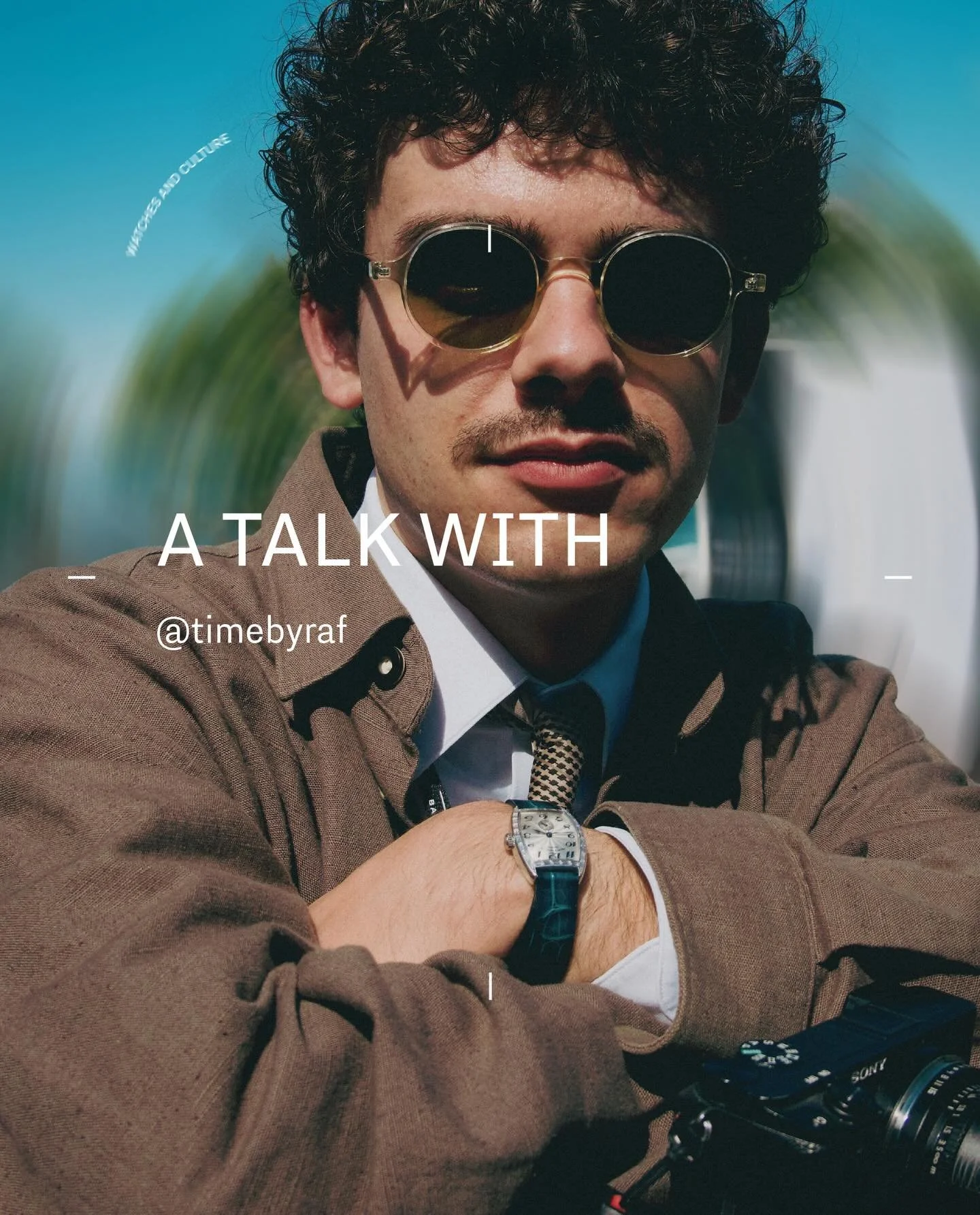 A TALK WITH @timebyraf 
We&rsquo;ve extended an invitation to Raffael Frenner, professional watch photographer and collector, to share the stories behind the pieces, people and places that shaped his eye. From Gerald Genta obsessions to eccentric tim