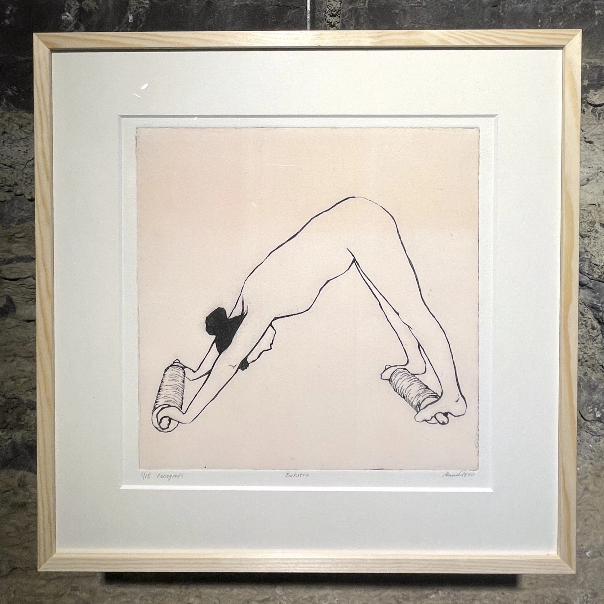 Region Västernorrland 2025 – 
"Bakstra" 
Collografi, 30x30 cm