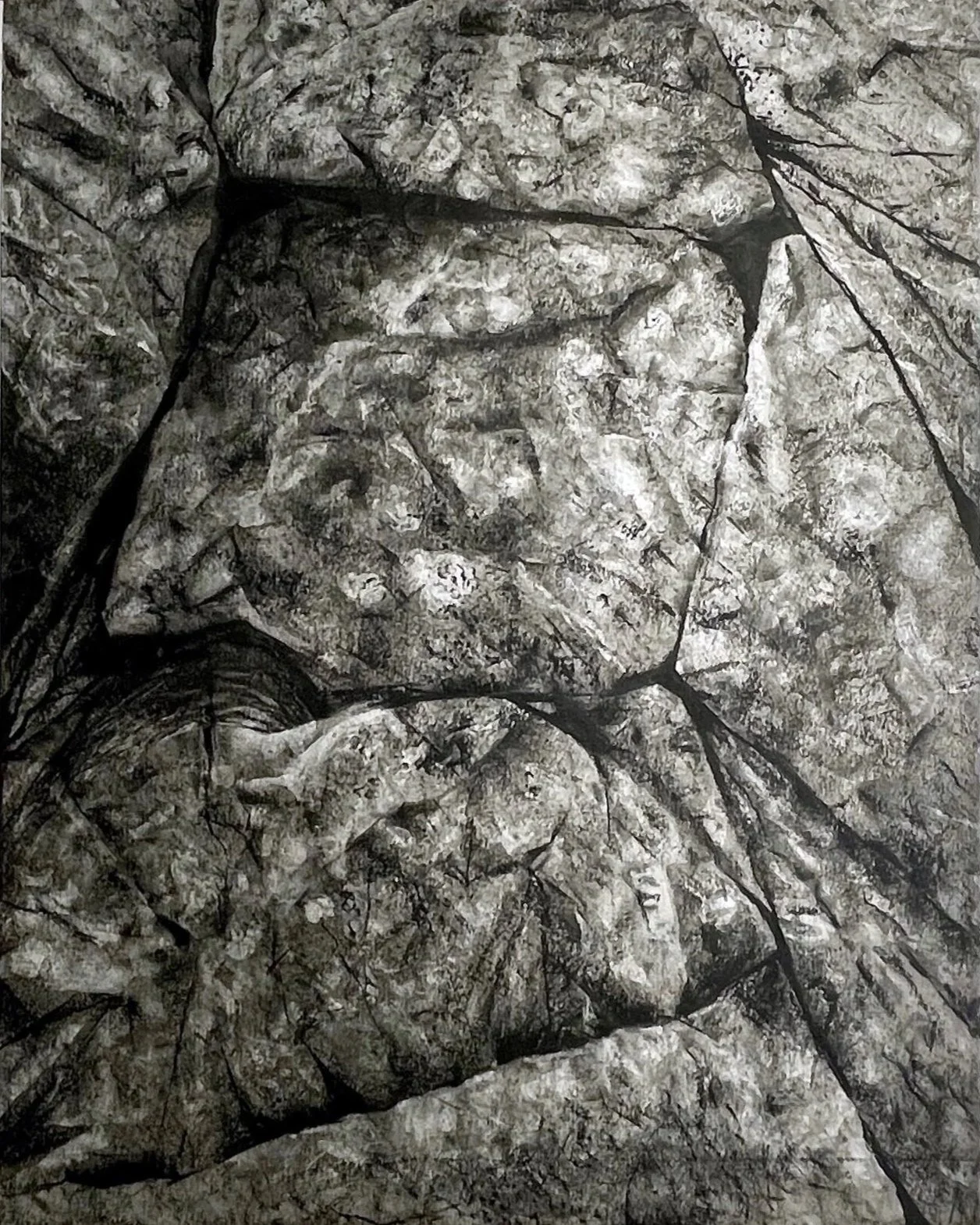 Hemland 1 – kolteckning