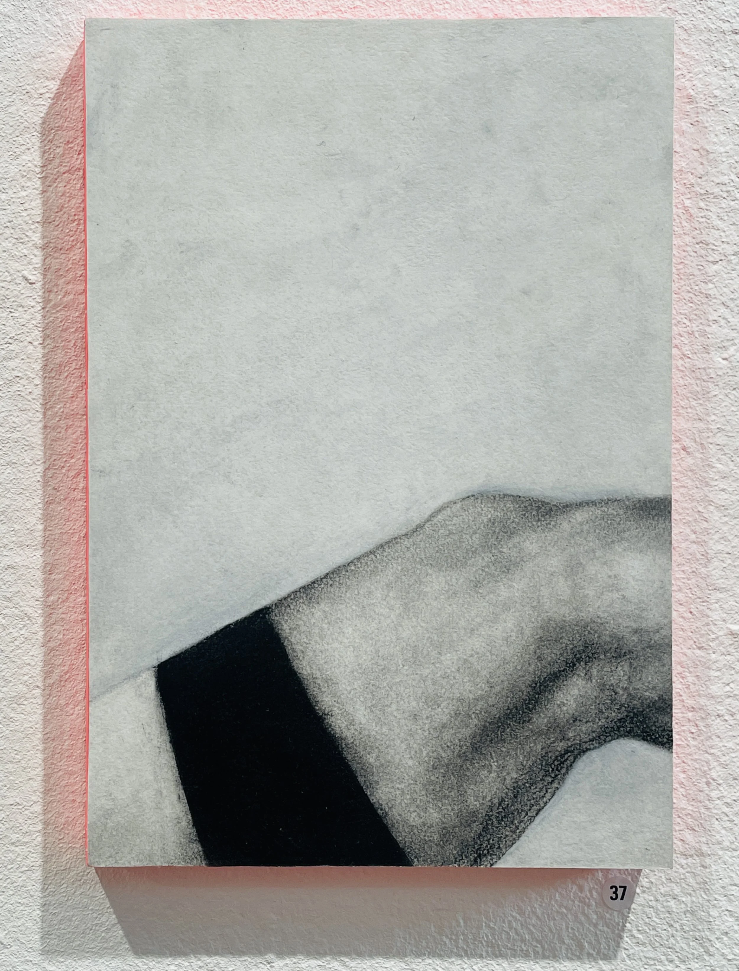 Stas 2 – 
Kolteckning, vax och akryl på trä