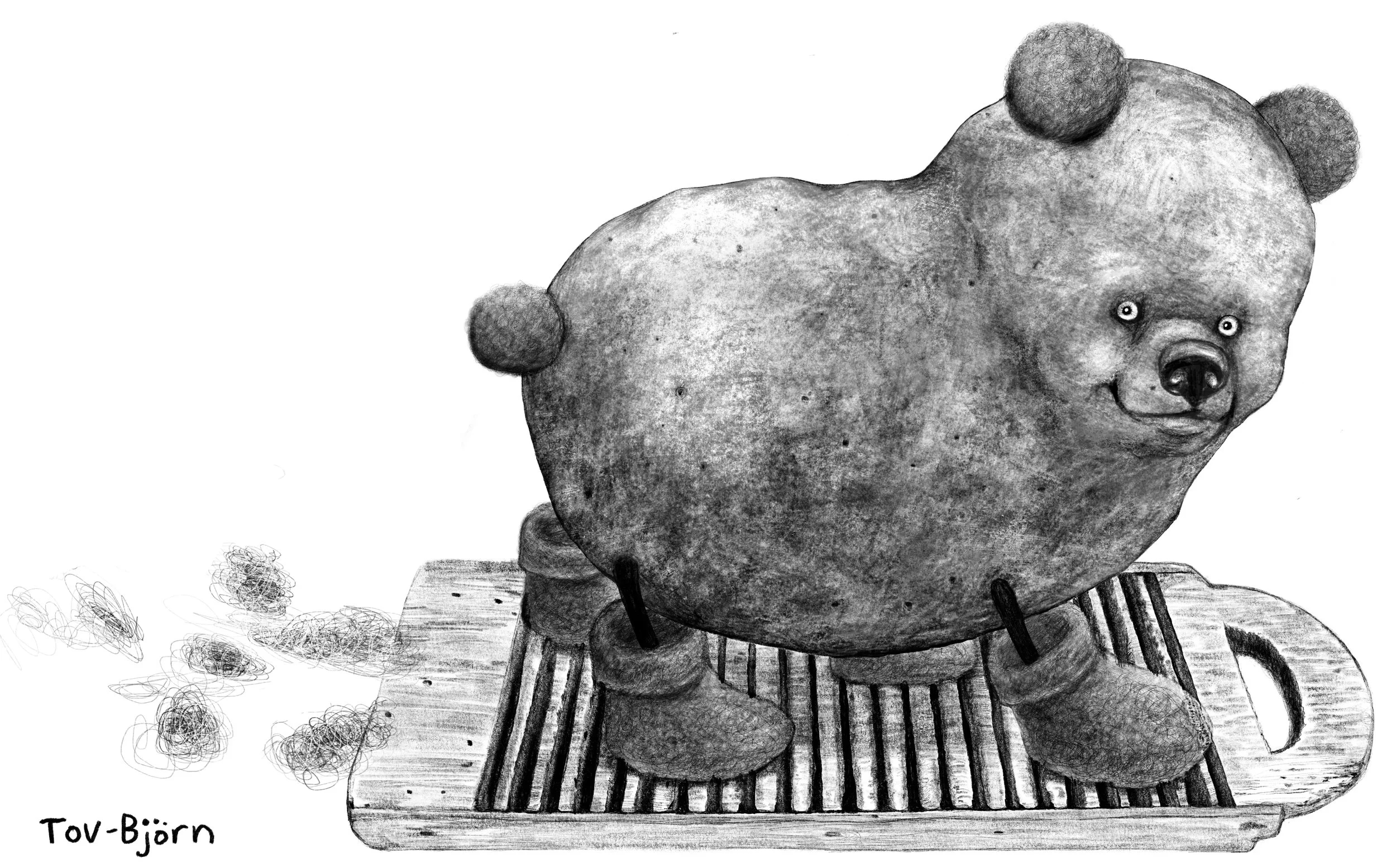Region Jämtland Härjedalen, 2023 – Illustration till Hemslöjden, på temat potatisdjur och slöjdglädje.