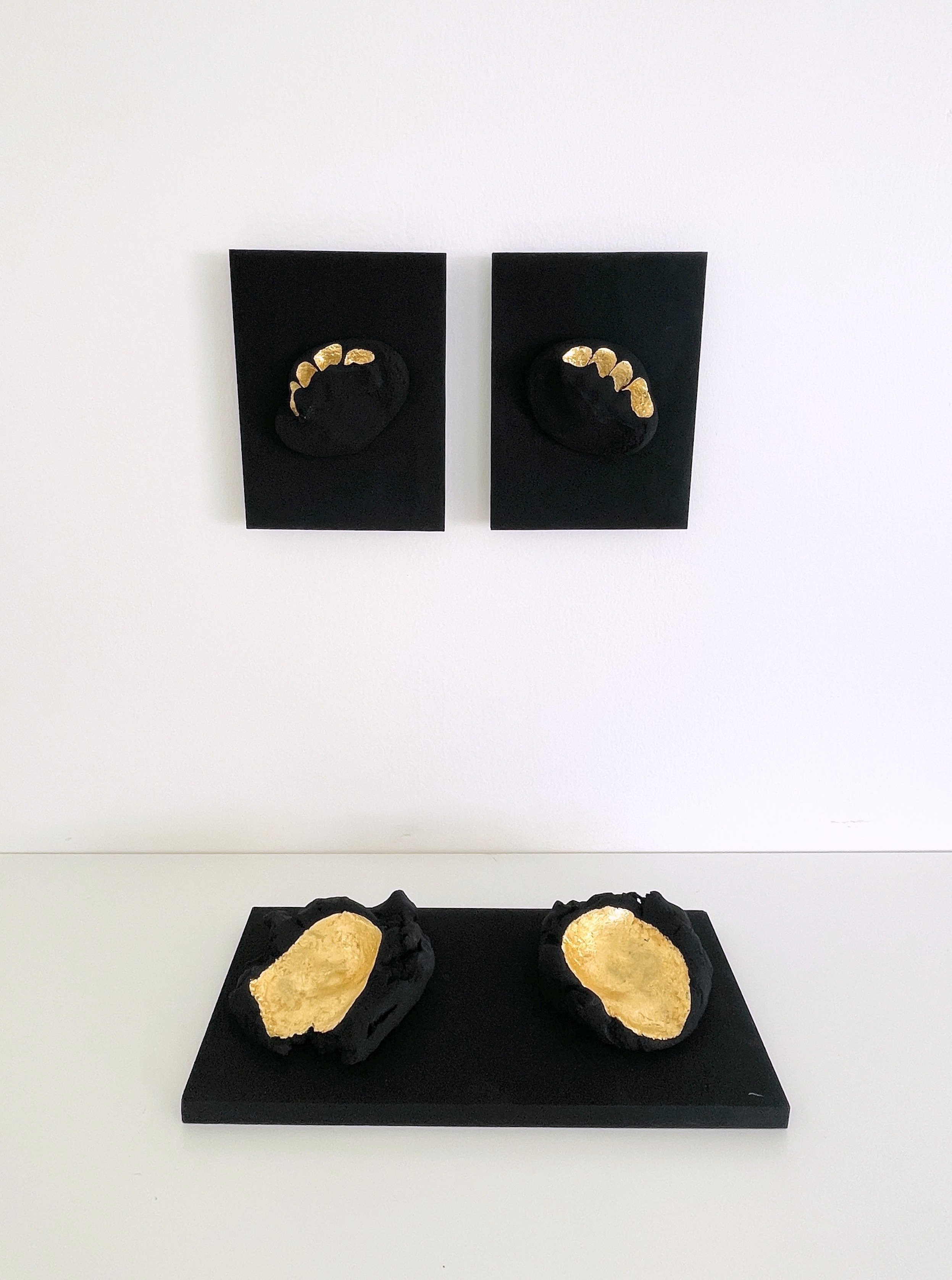 Klättervägg – trolldeg, bladguld 24 k, akryl på trä