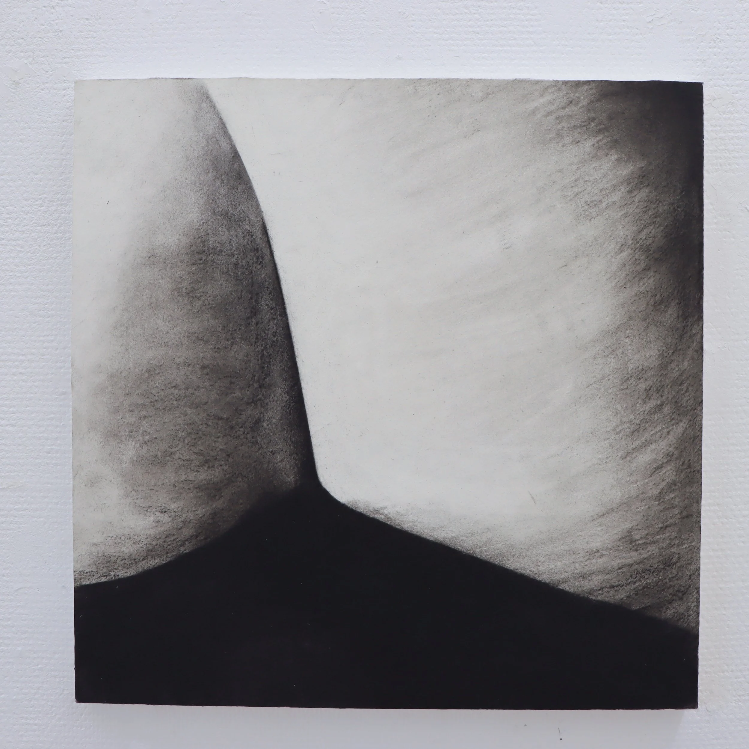 Östersunds Kommun 2025 – 
"Revir 2" 
Kol och vax på pannå, 50x50 cm