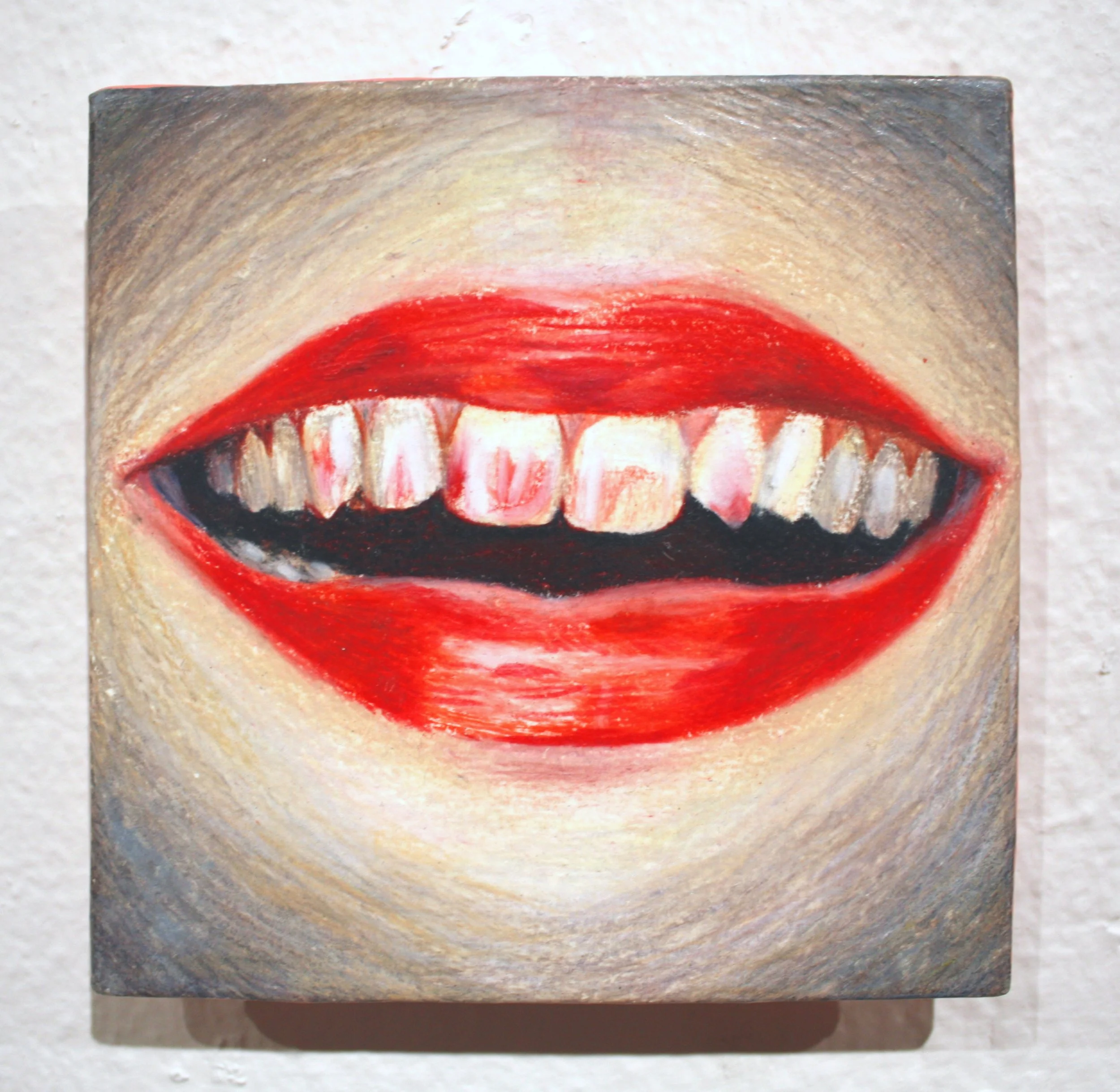 Om jag var ditt läppstift – 
Teckning och vax på pannå