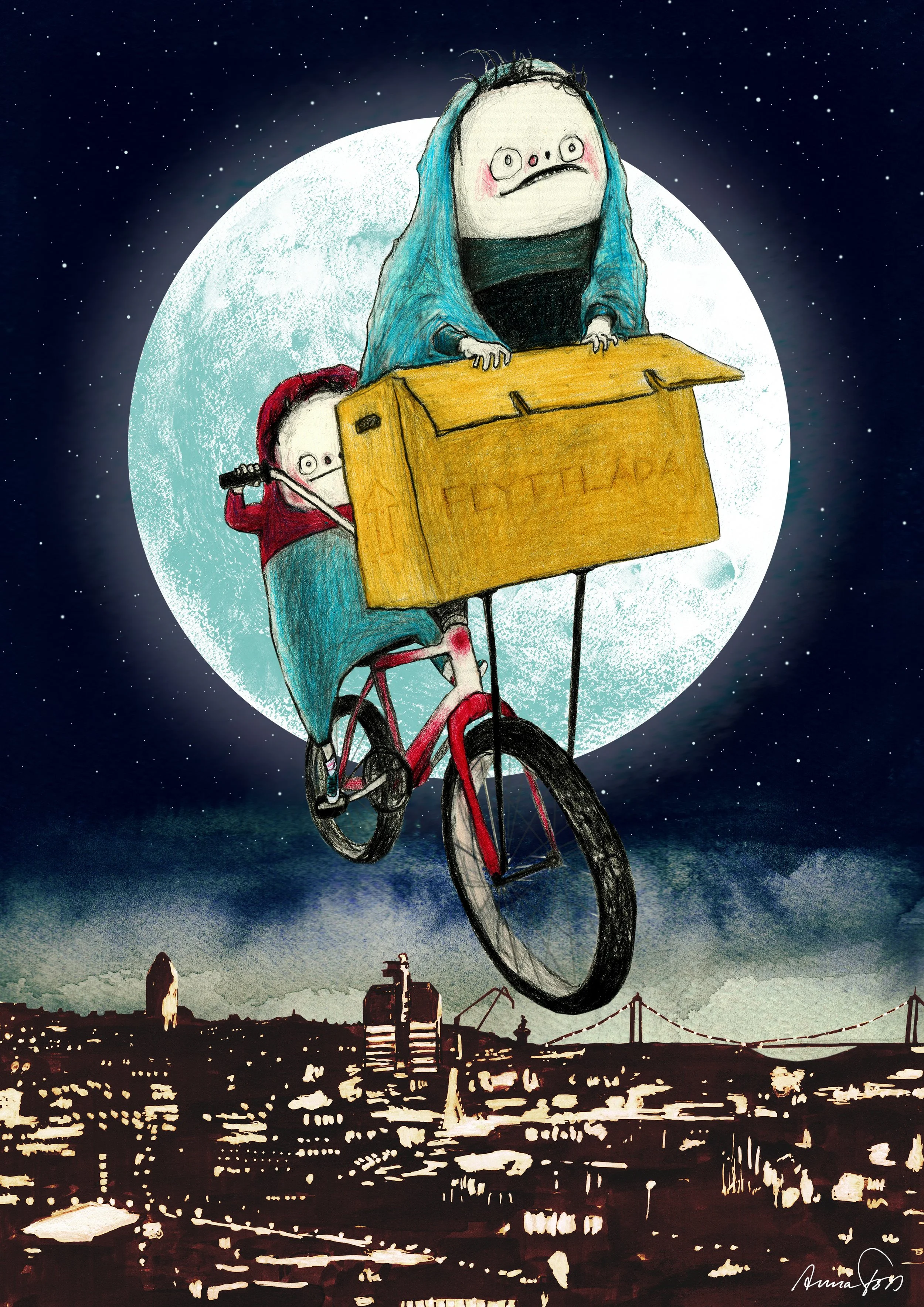 Region Jämtland Härjedalen 2022 – Illustration till krönikan "En hemvändare våndor" i magasinet Ta Steget.