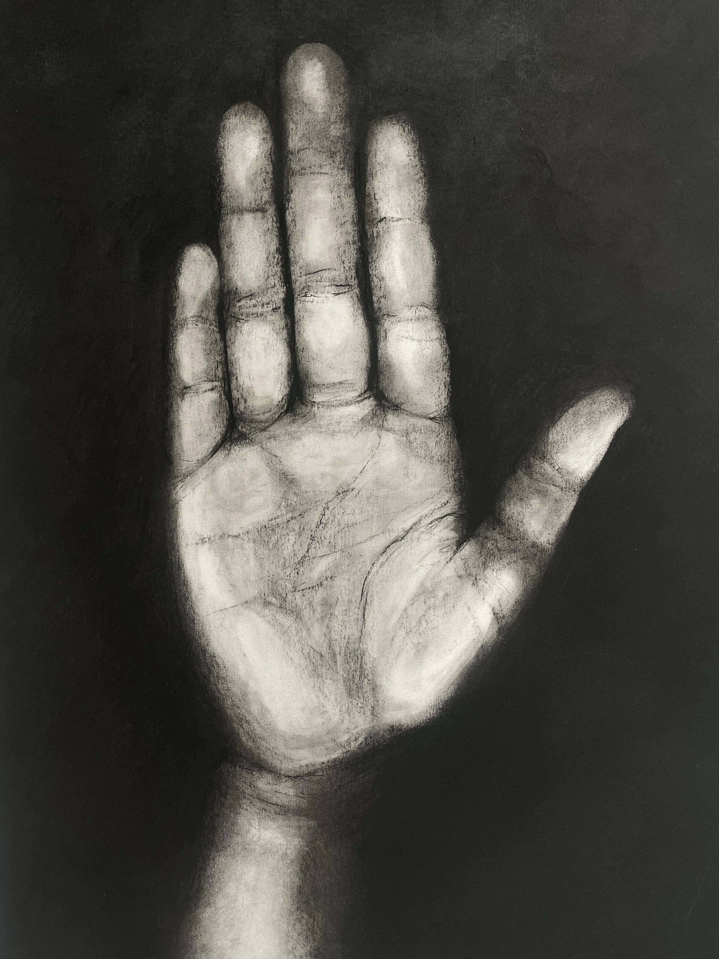 Tecken 1/3 – kolteckning 