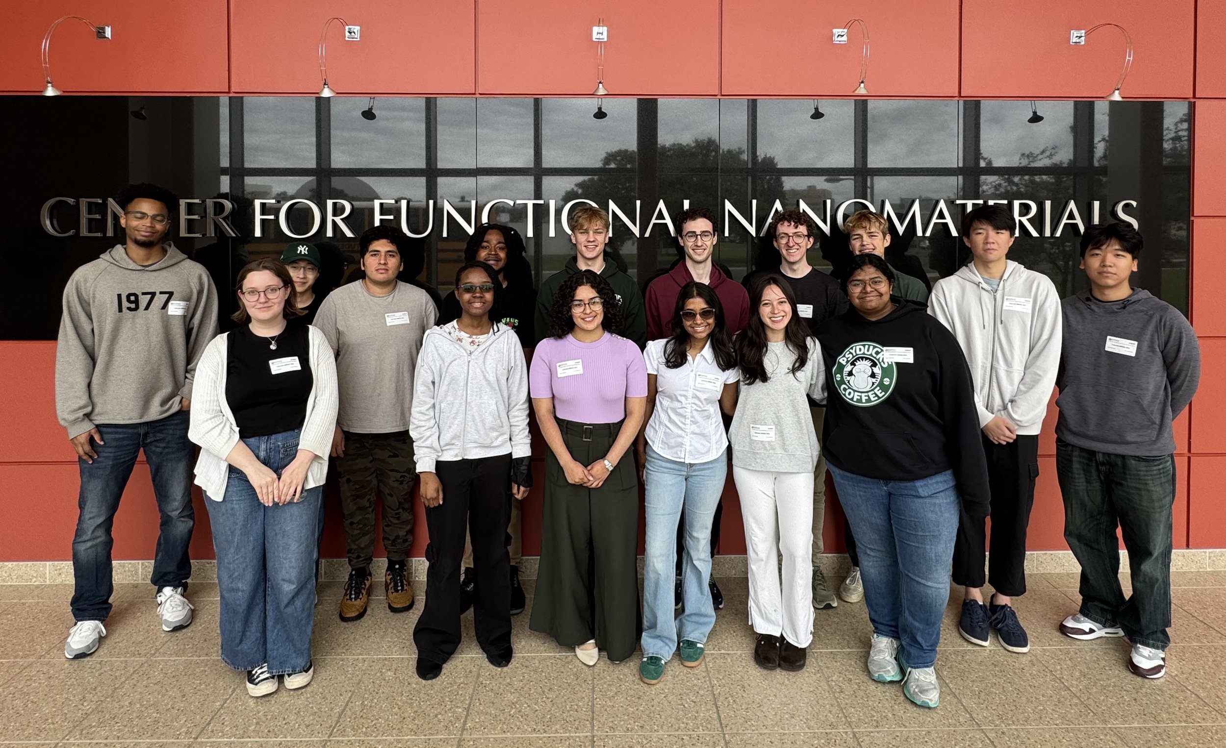 REU participants visit Brookhaven National Lab.