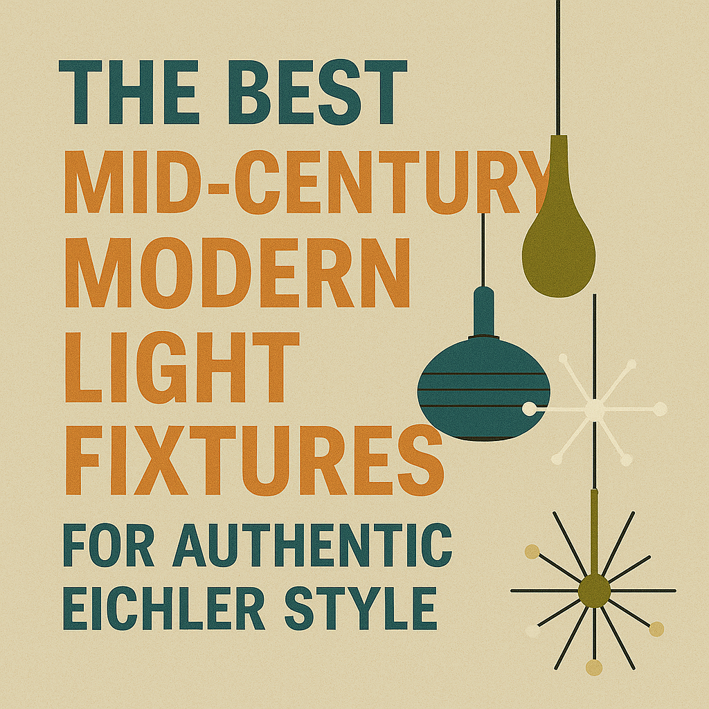 The Best Mid-Century Modern Light Fixtures for Authentic Eichler Style