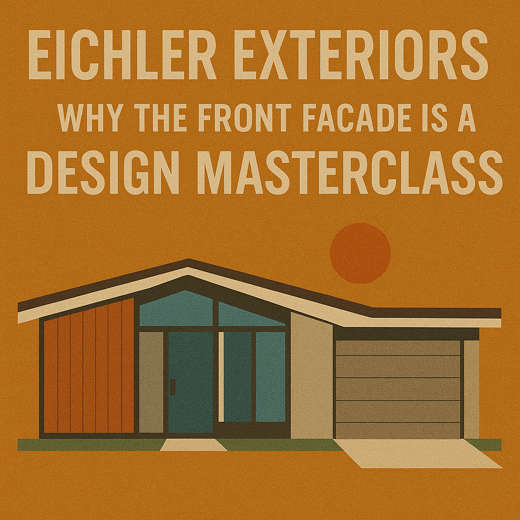 Eichler Exteriors: Why the Front Facade is a Design Masterclass
