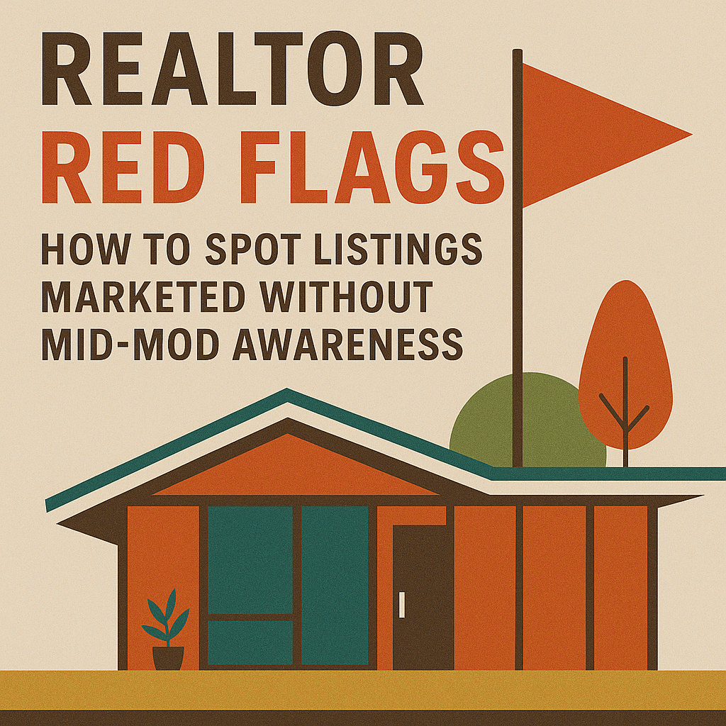 Realtor Red Flags: How to Spot Listings Marketed Without Mid-Mod Awareness
