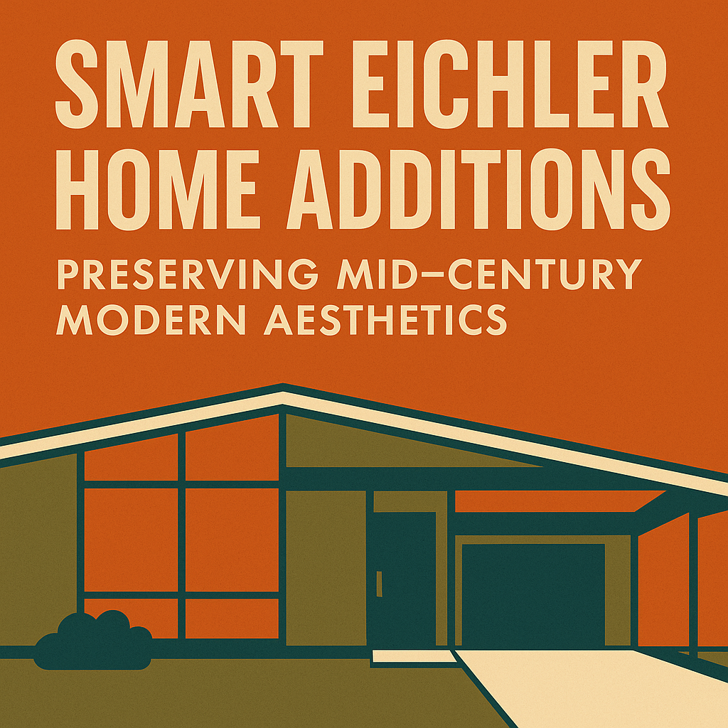 Smart Eichler Home Additions: Preserving Mid-Century Modern Aesthetics
