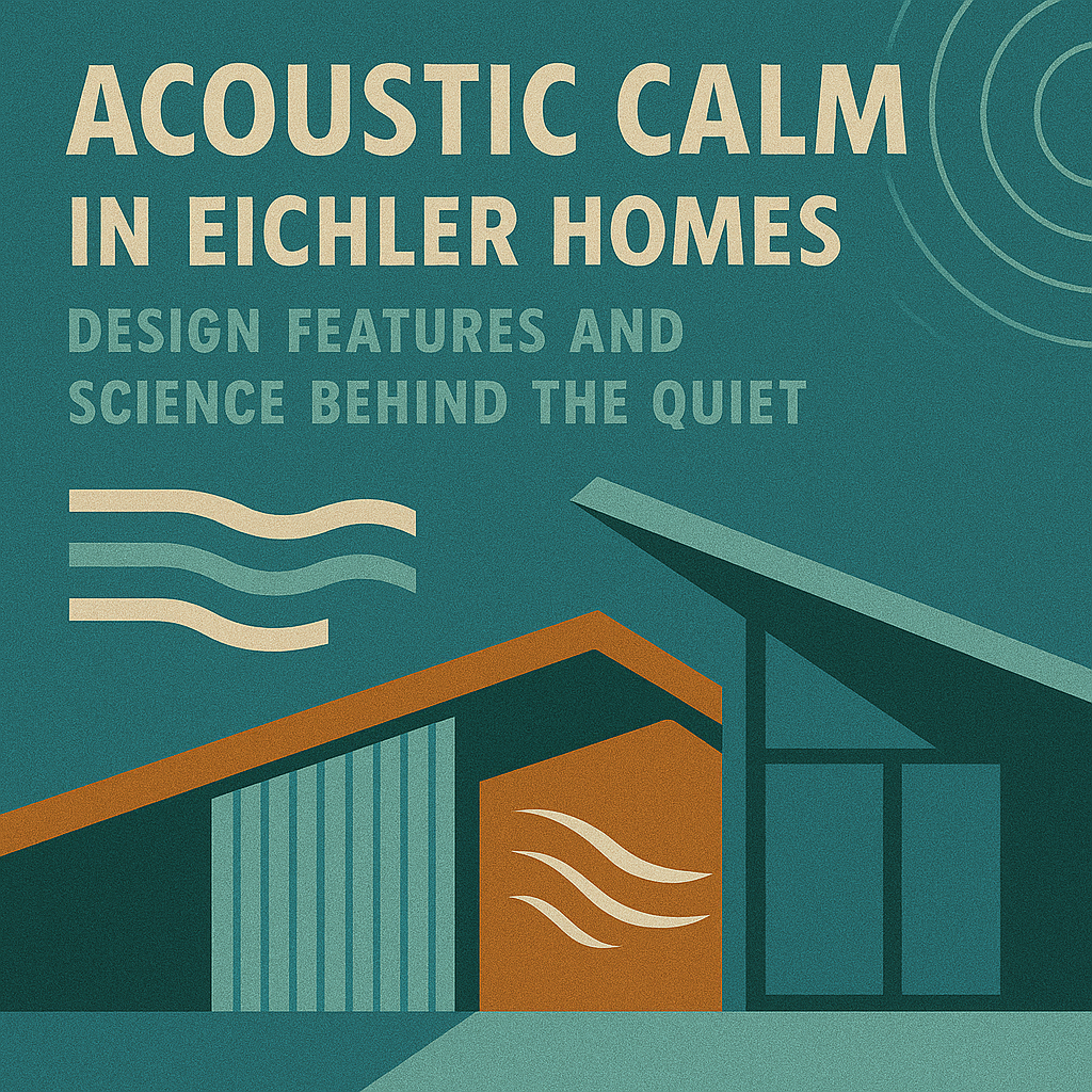Acoustic Calm in Eichler Homes: Design Features and Science Behind the Quiet