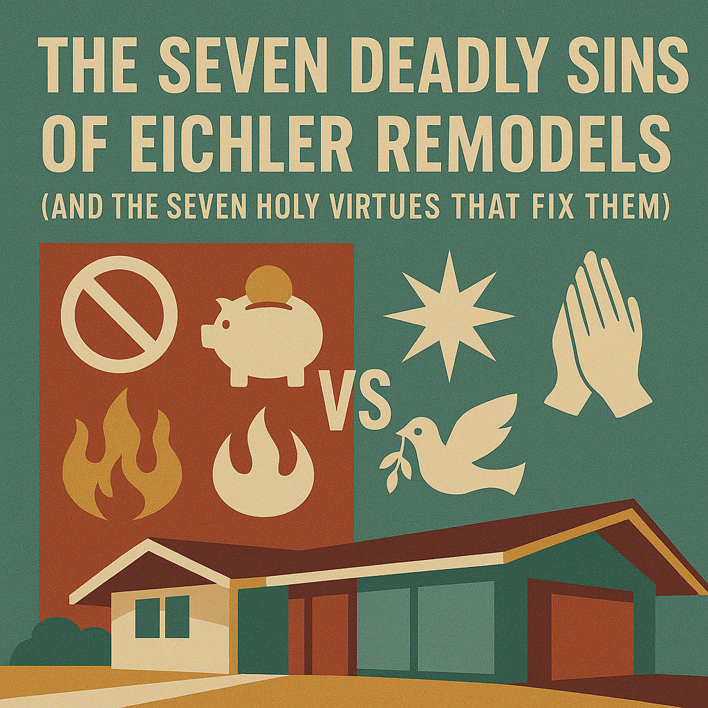 The Seven Deadly Sins of Eichler Remodels (And the Seven Holy Virtues That Fix Them)