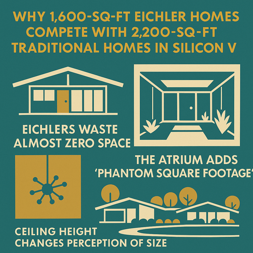 Why 1,600‑Sq‑Ft Eichler Homes Compete with 2,200‑Sq‑Ft Traditional Homes in Silicon Valley