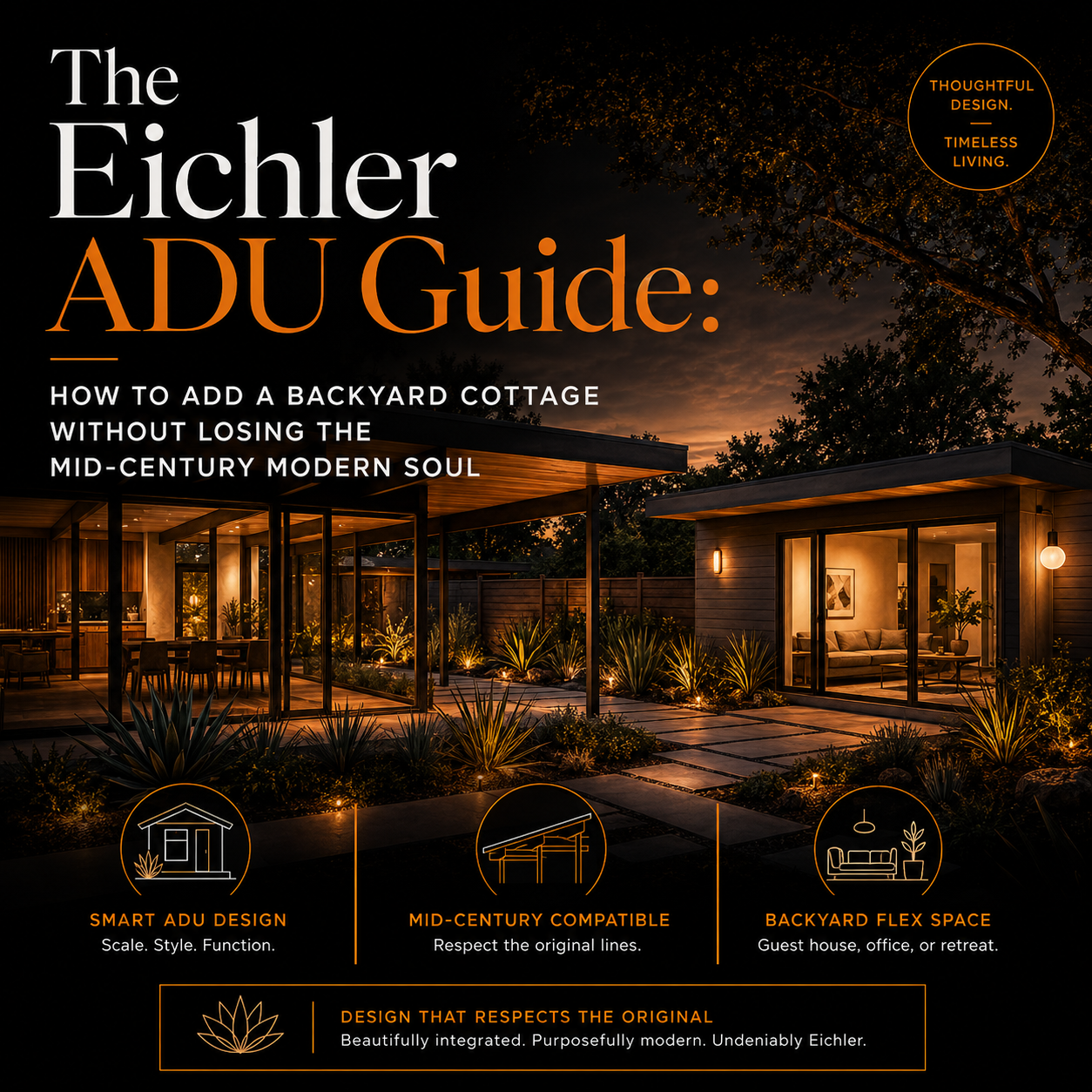 The Eichler ADU Guide: How to Add a Backyard Cottage Without Losing the Mid-Century Modern Soul