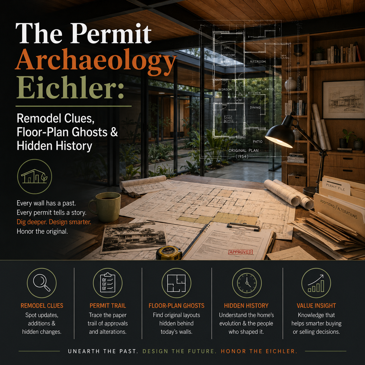 The Permit Archaeology Eichler: Remodel Clues, Floor-Plan Ghosts &amp; Hidden History