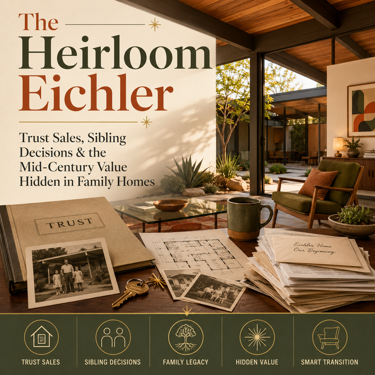 The Heirloom Eichler: Trust Sales, Sibling Decisions &amp; the Mid-Century Value Hidden in Family Homes
