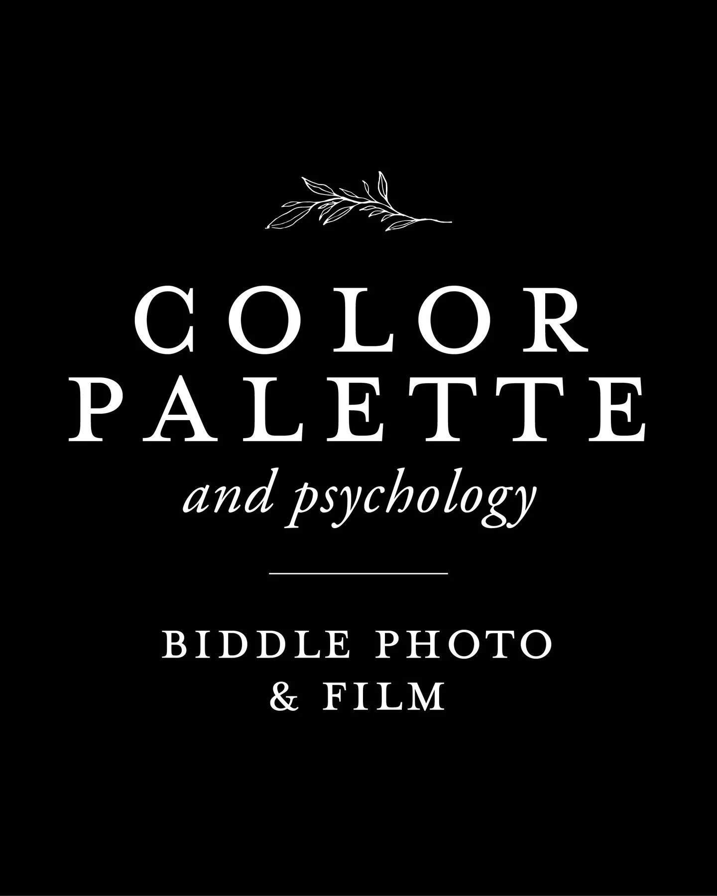 Color influences our thoughts and actions every day, whether we realize it or not! When we consciously create a color palette for your brand, we can influence how potential customers feel about your brand and the experience they have with you. 

Here