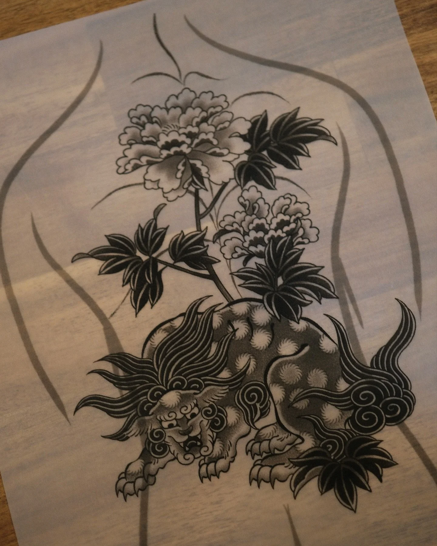 Grateful to make a start on these foo dog / peony backpieces last week! Feels auspicious to start two at the same time 🙏 
Get in touch to start a project with me :)

@chapeltattoo