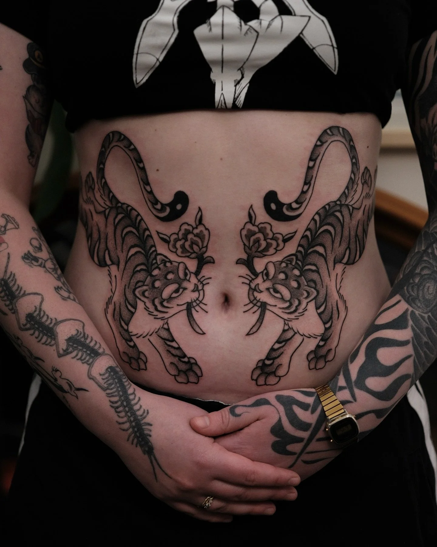 Thanks Sian for travelling all the way from Wellington to get these tigers! 🙏 Sian sat so tough to get these in one sitting 🥵
Made @chapeltattoo