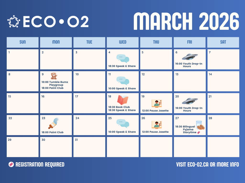 March events and activities at ECO-02