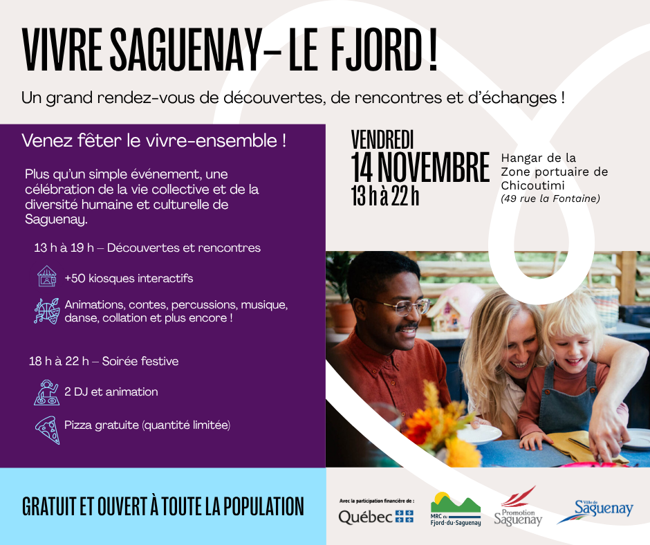 Vivre Saguenay–Le Fjord: Recontres et Découvertes!