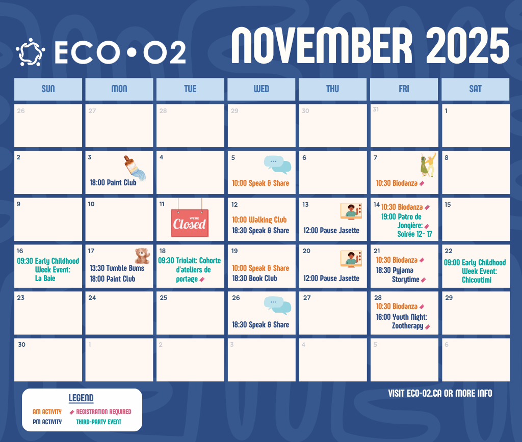 ECO-02 event schedule November 2025