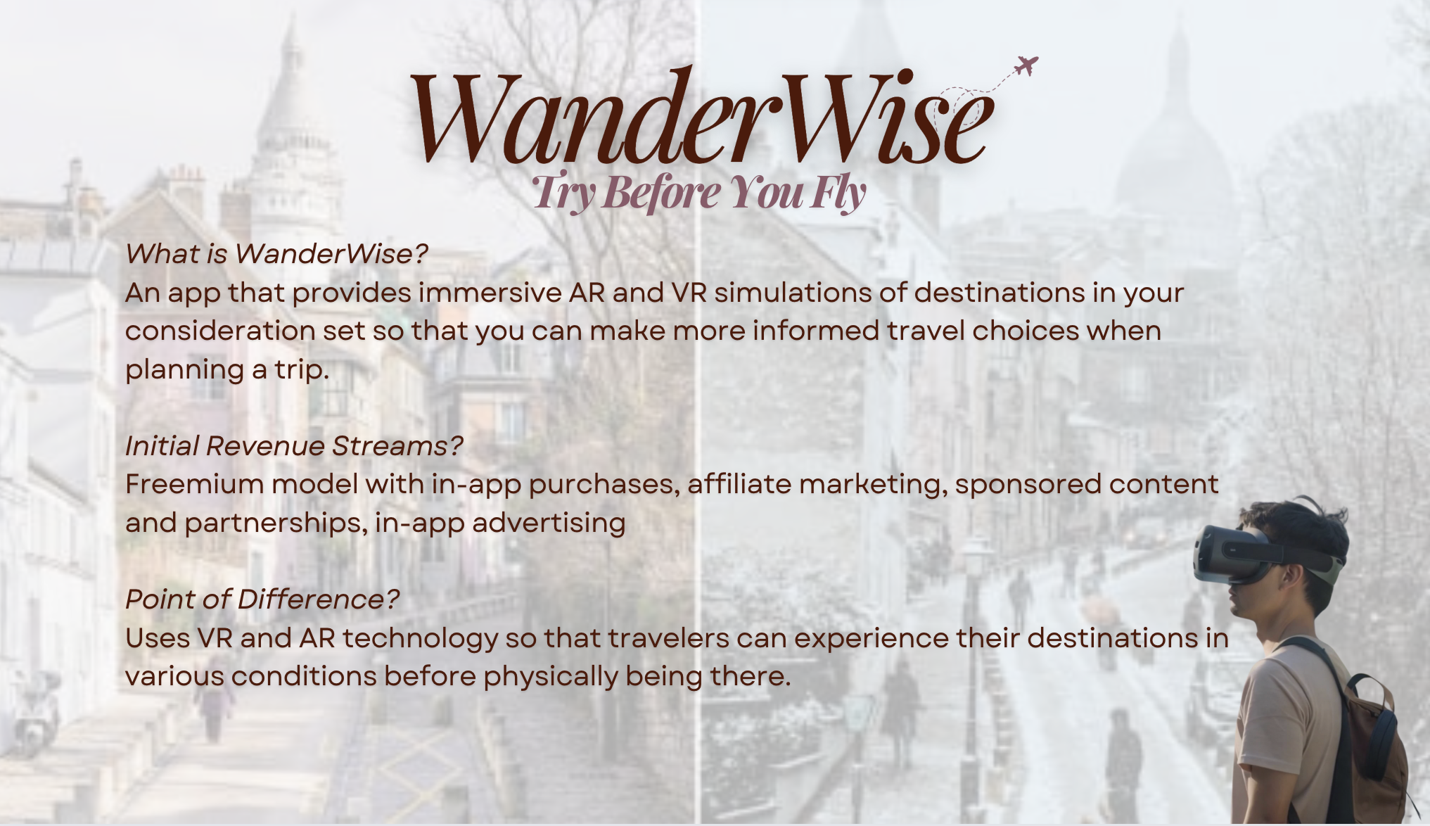 In my From Agoras to Digital Markets: Fundamentals of Business Design class, I had the opportunity to conceptualize and pitch three original business ideas, exploring how creativity and strategy intersect in the modern marketplace. It was an inspirin