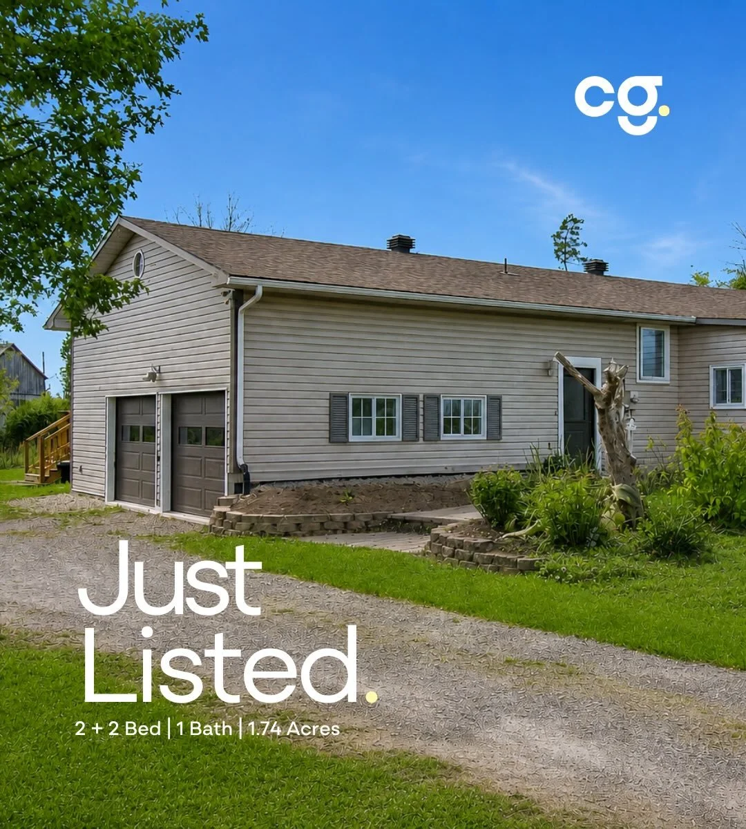 Just Listed | 677 Bowes Sideroad, Perth 

Offered at $565,000.

Set on nearly two beautifully landscaped acres, this inviting country property feels like your own private retreat - surrounded by mature trees, blooming flower beds, apple trees, and ga