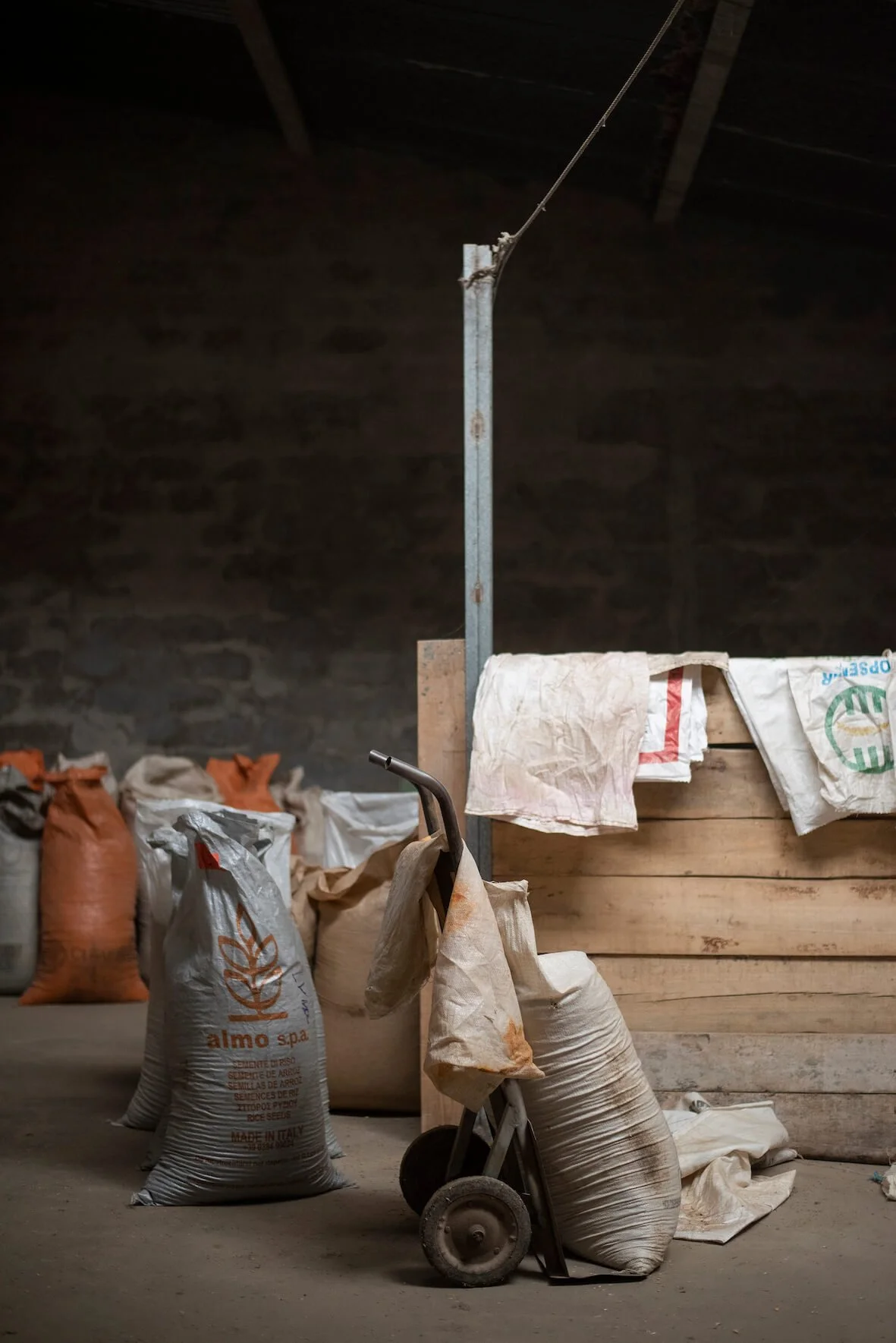 Garca Branca Carolino Rice tools