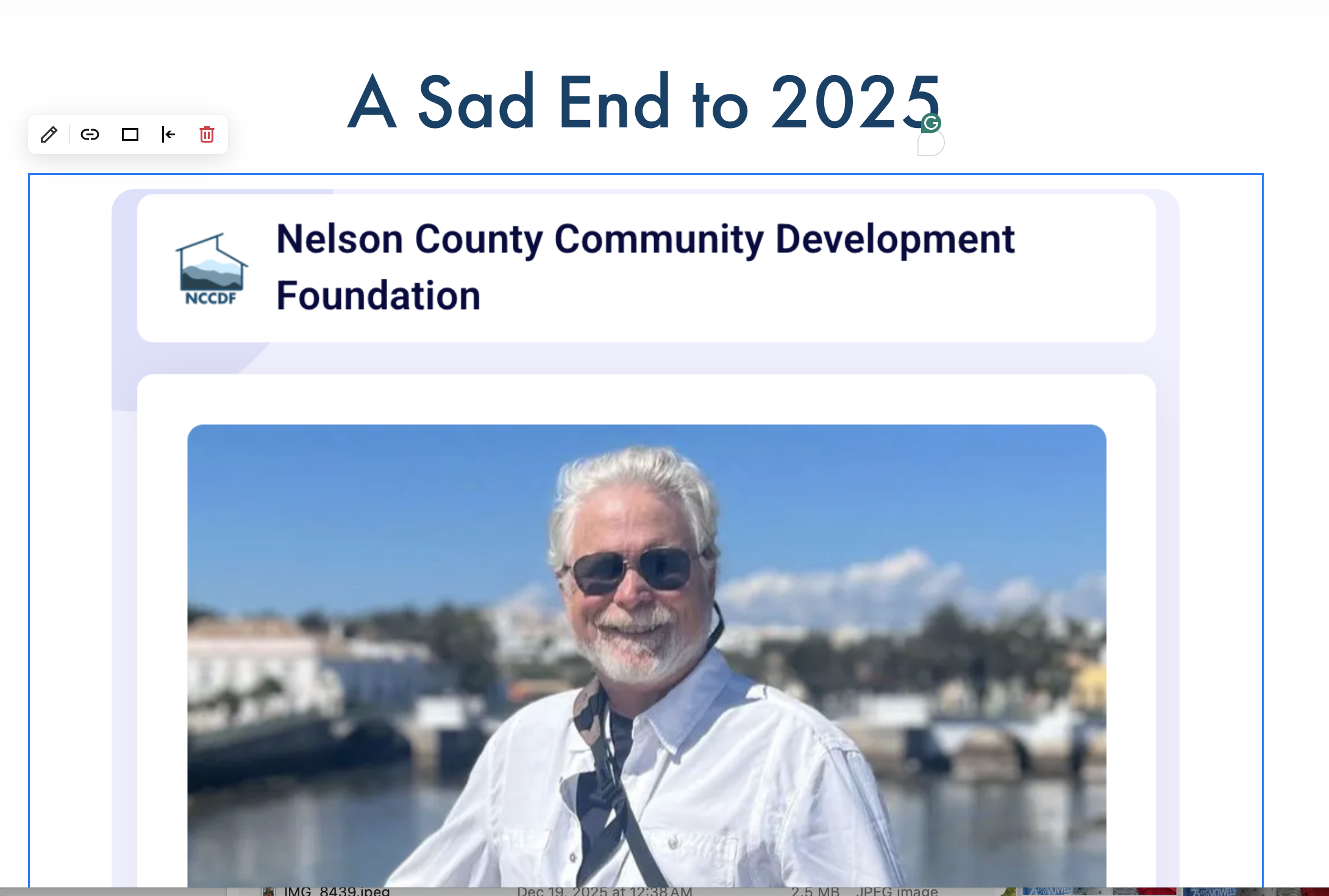 A Sad End to 2025