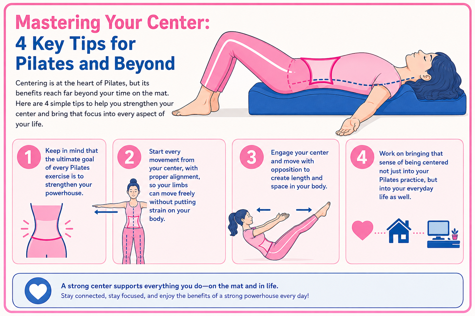 Mastering Your Center: 4 Key Tips for Pilates and Beyond