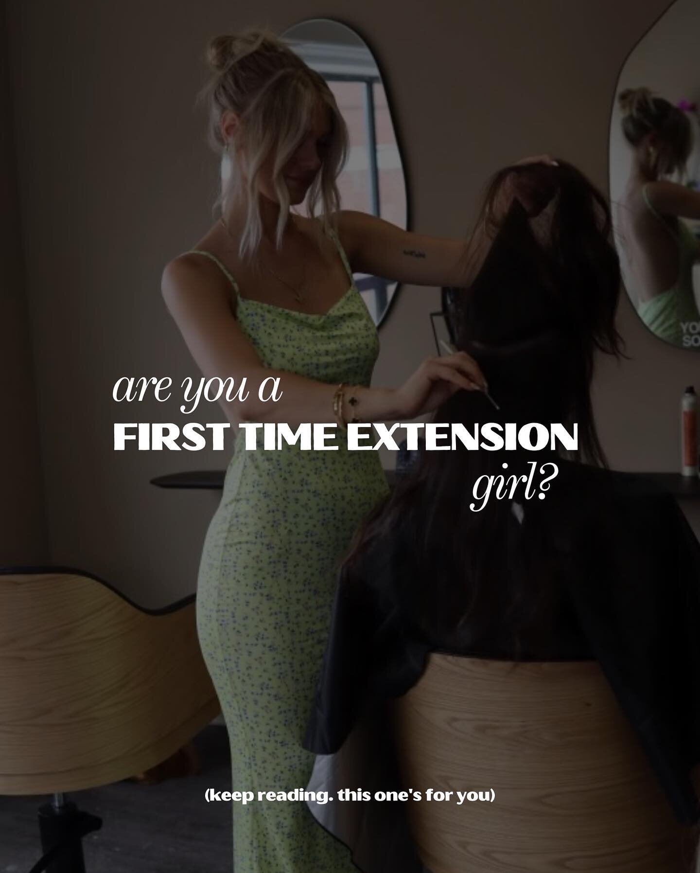 This one&rsquo;s for my first-time extension girls✨ If you&rsquo;ve been debating lengthening your locks, this is your chance. Today through the end of August, you will receive one free row with your first purchase of extension hair. 

Book a consult