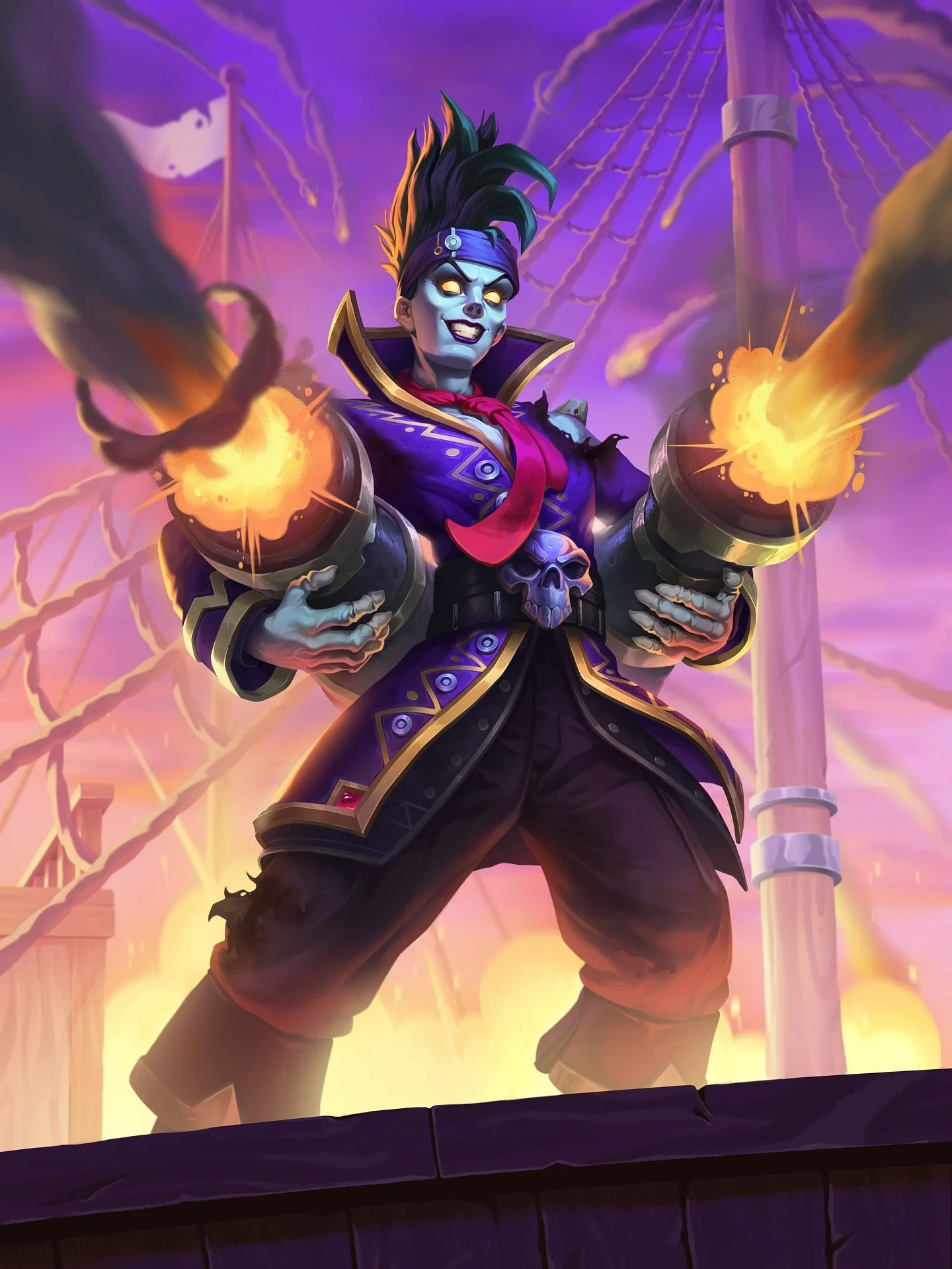&lsquo;Fire is coming from everywhere! I cannot watch this and do nothing! Give me those cannons, let&rsquo;s fire back!!&rsquo;

A study piece emulating Hearthstone&rsquo;s style by our @filipelaurentinoart! With help from the incredible @gui.gfreit