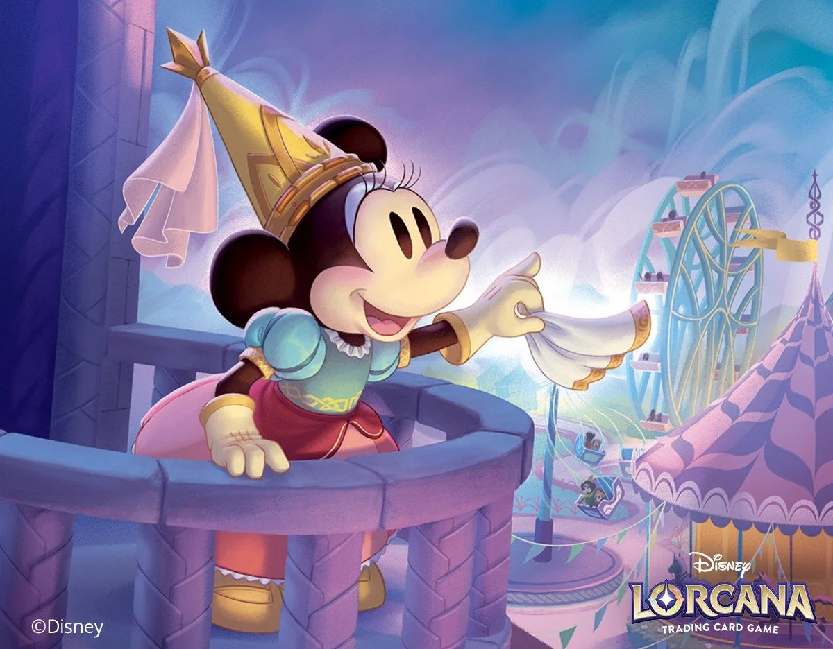 &quot;Minnie Mouse: Sweetheart Princess&quot; &copy;Disney 👑
Illustration done for @disneylorcana and @ravensburgerglobal!

Artist: @libzed 
AD: @guillyliaa 

#disney #lorcana #disneylorcana #tcg #illustration #minnie